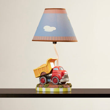 Leysgoria Transportation 16" Brown/Green/Red Table Lamp